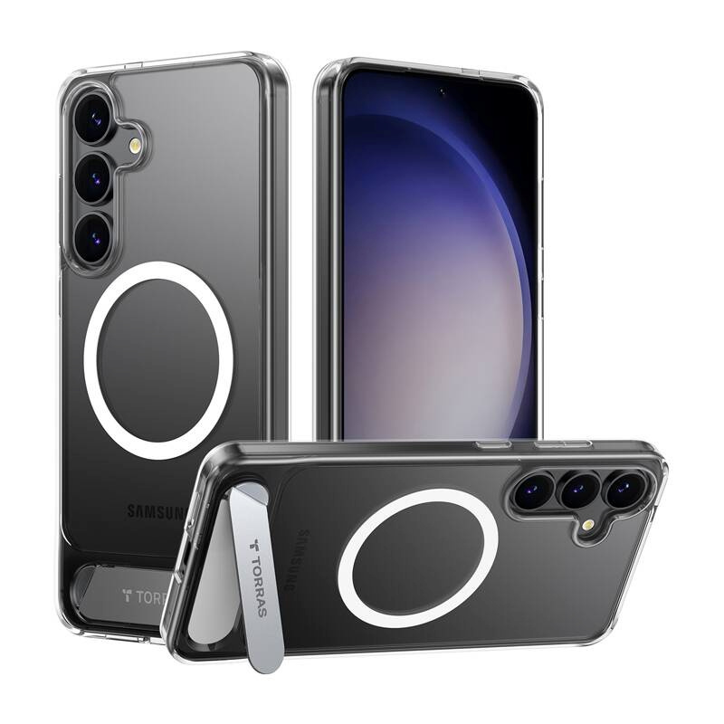 Torras kaitsekest Pstand Series phone case for Samsung S25+ (transparent)