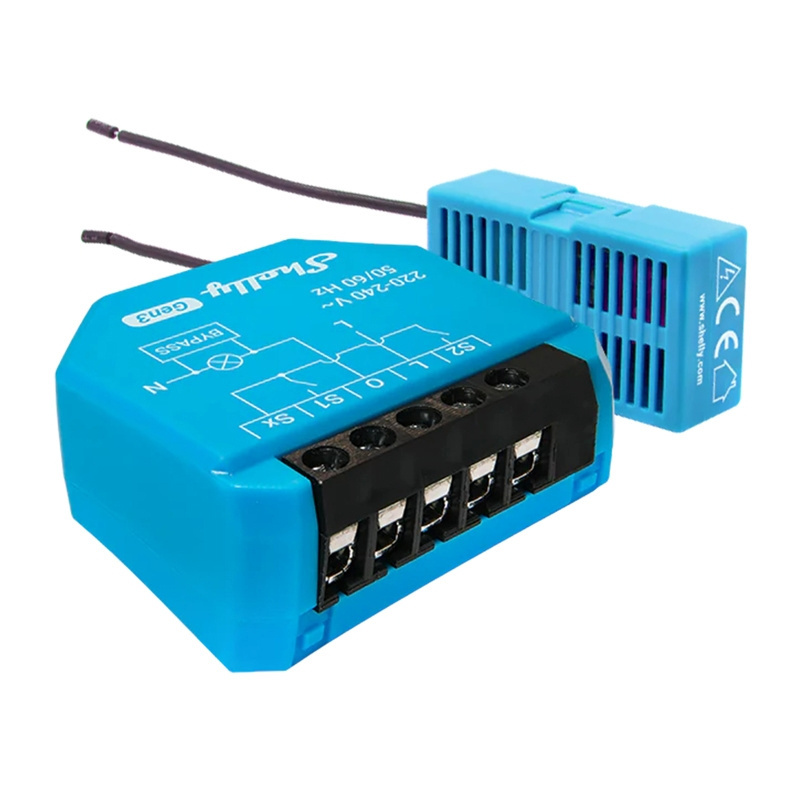 Shelly nutikodu moodul 1L Gen3 WiFi 1-Channel Non-Neutral Lighting Controller, sinine