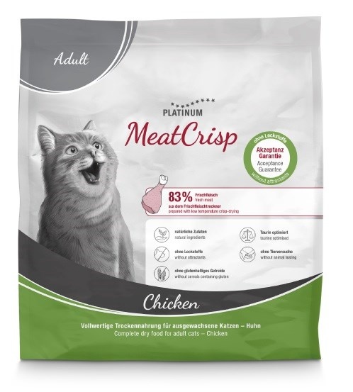 Platinum kuivtoit kassile MeatCrisp Adult Chicken, 400g