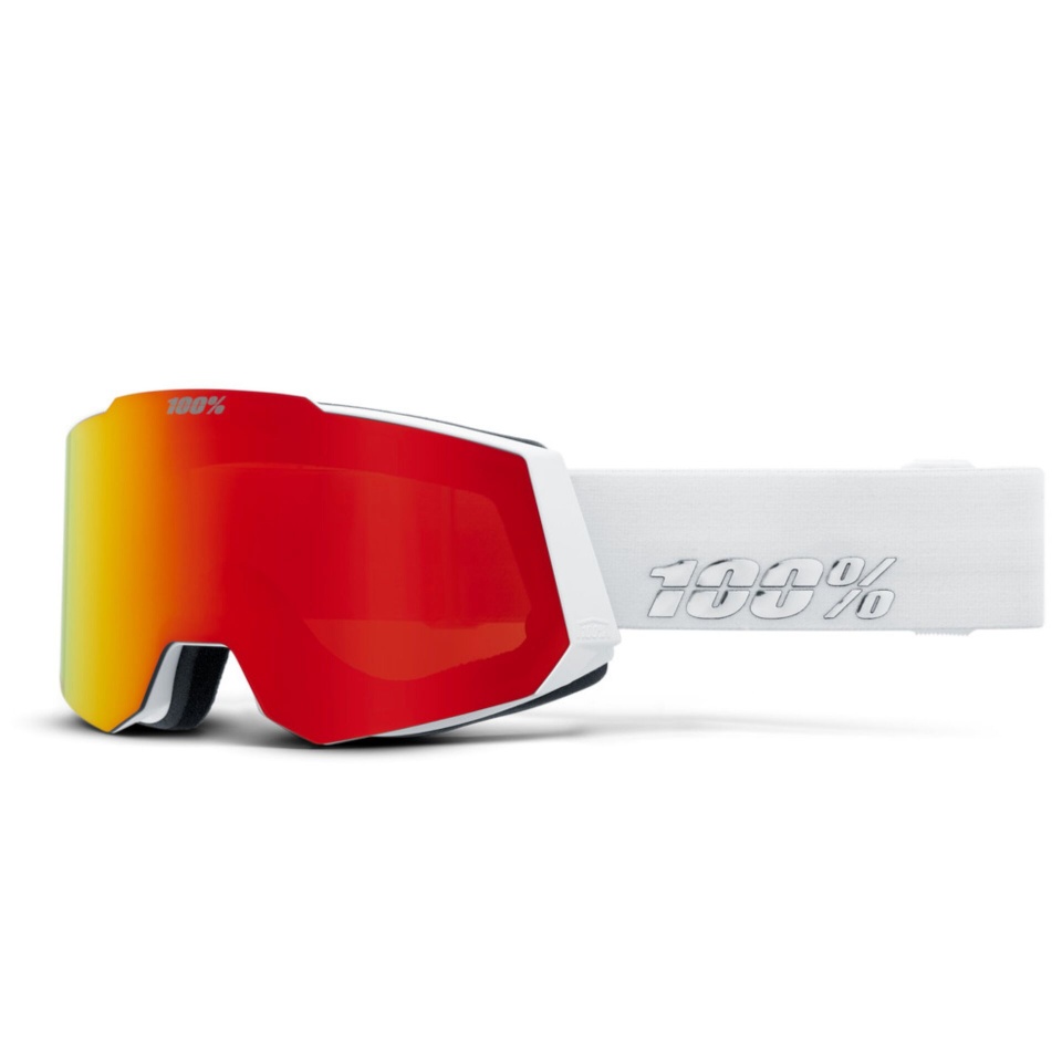 100percent spordiprillid SNOW - SNOWCRAFT Goggle valge HiPER punane Mirror