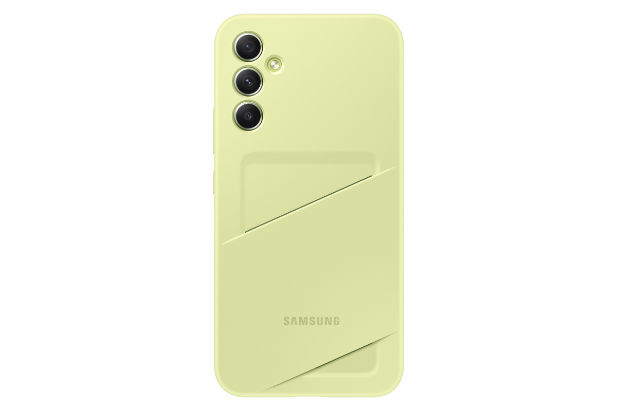Samsung kaitsekest Galaxy A34 Card Slot Lime
