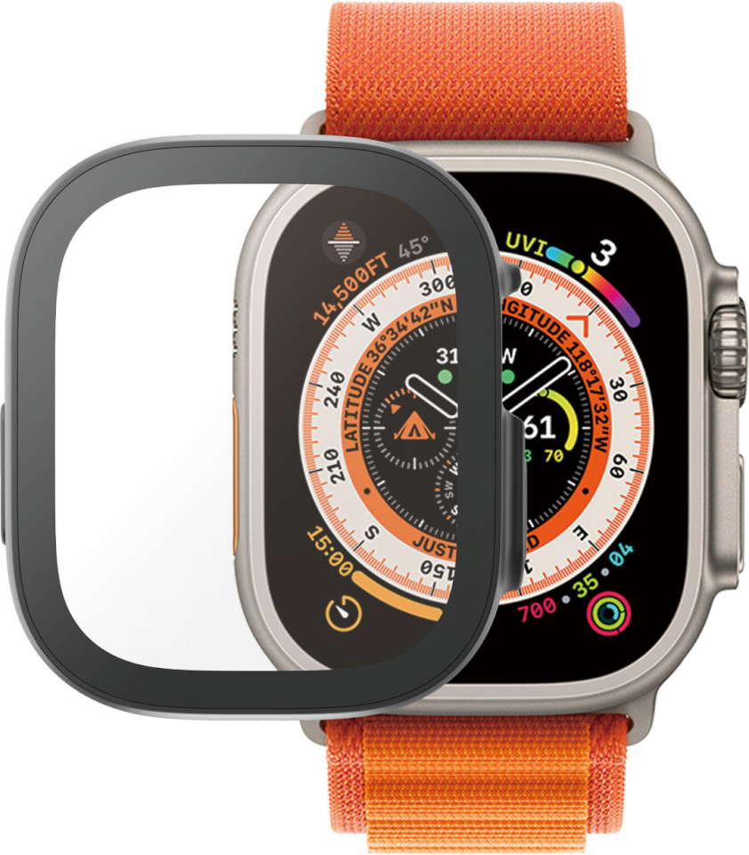 PanzerGlass kaitseklaas Full Body D3O Apple Watch Ultra, 49mm, must
