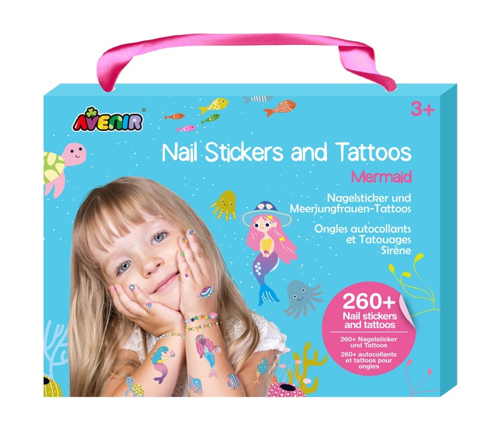 MG DYSTRYBUCJA Nail stickers and tattoos - Mermaid