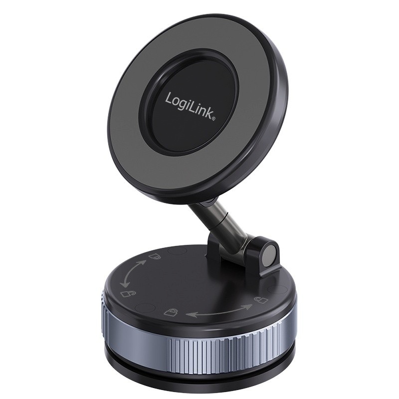LogiLink Magnetic Smartphone hole r with vacuum suction