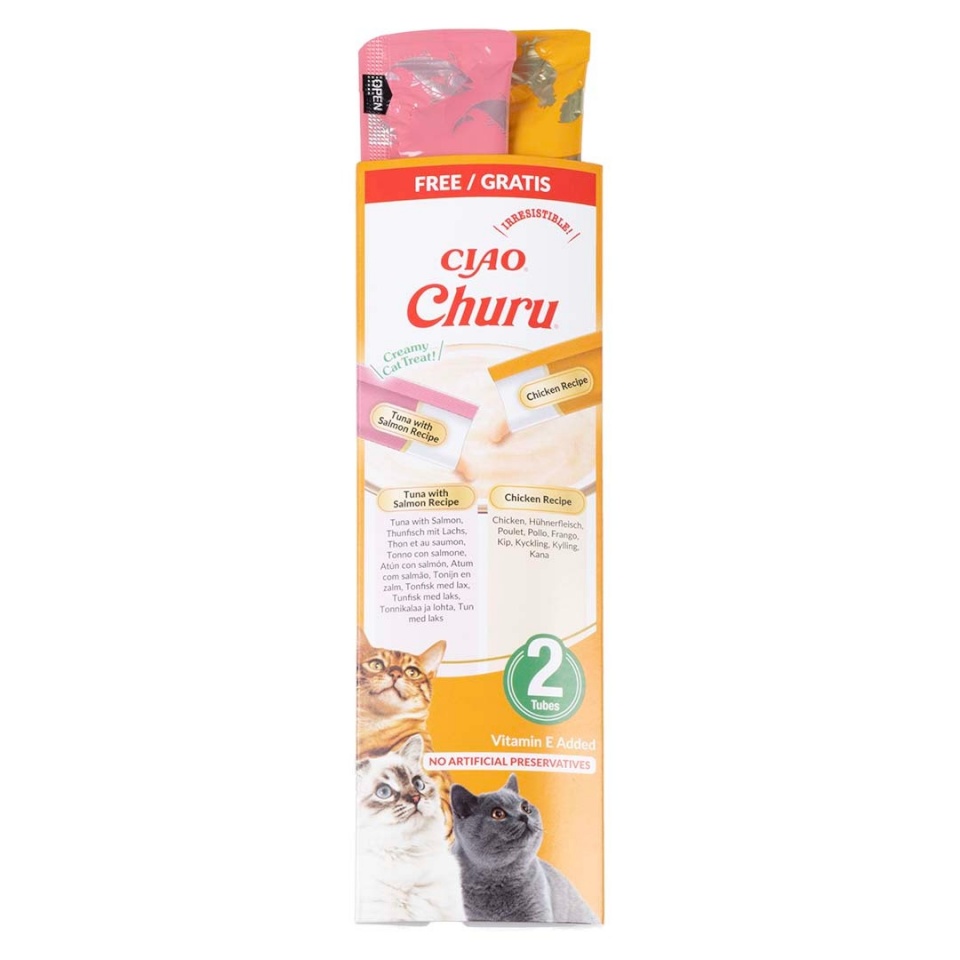 Inaba Churu 2-pakk kana ja tuunikalaga 2 × 14 g