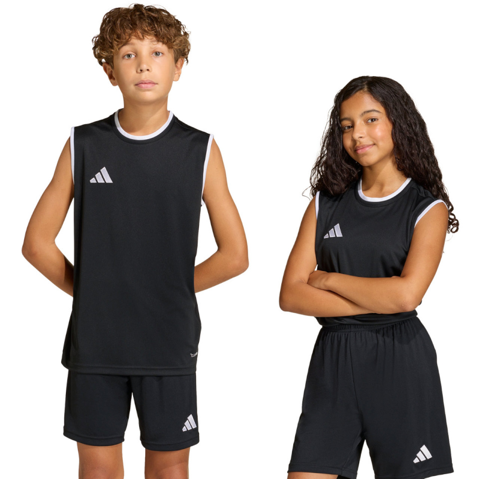 Adidas Teamwear T-särk lastele Entrada 26 Sleeveless Jersey must KB3933 suurus 140cm