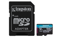 Kingston mälukaart microSDXC 512GB Canvas Go! Plus Class 10 + adapter