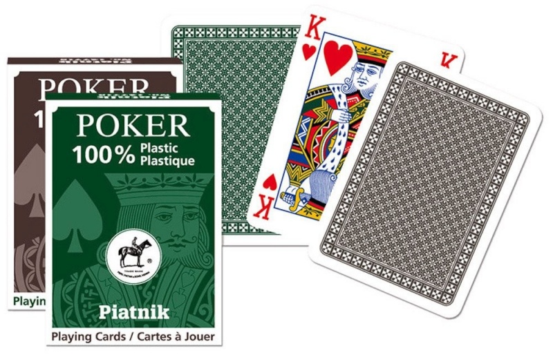 Piatnik pokkerikaardid Cards Single Decks Plastic Poker