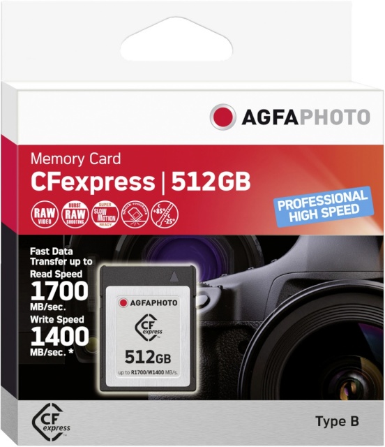 AgfaPhoto mälukaart CFexpress 512GB Professional High Speed