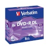 Verbatim toorikud DVD+R (8x) 8.5GB DoubleLayer 5P Jewel Case 43541