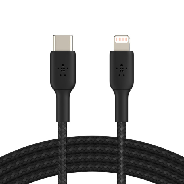 Belkin kaabel BOOST CHARGE Lightning to USB-C Braided 2m, must 