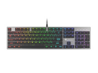 Genesis klaviatuur Thor 420 Aluminium Gaming Keyboard, hõbedane (ENG)
