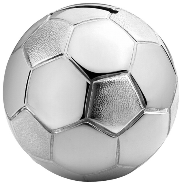 Zilverstad jalgpall Savings Box Football hõbedane