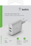 Belkin adapter Dual USB-A Charger, 24W valge