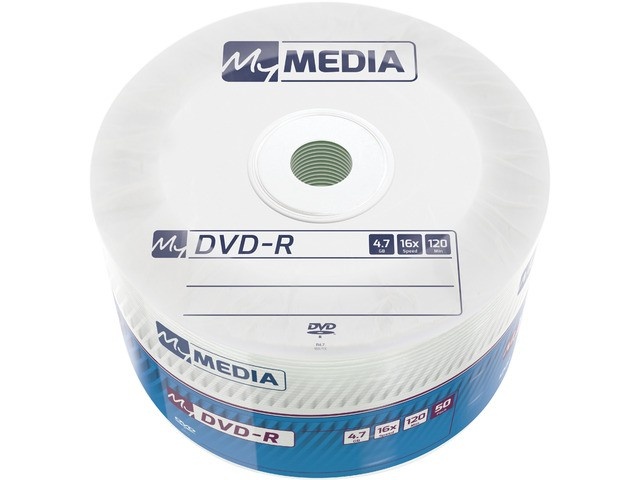 Verbatim toorikud DVD-R My Media 4.7GB x16 Wrap (50tk)