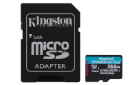 Kingston mälukaart microSDXC 256GB UHS-I Class 10 + adapter
