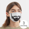 Luanvi hügieeniline taaskasutatav kangasmask/riidemask Beard Suurus M Pakis 3tk