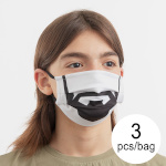 Luanvi hügieeniline taaskasutatav kangasmask/riidemask Beard Suurus M Pakis 3tk