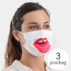 Luanvi hügieeniline taaskasutatav kangasmask/riidemask Tongue Suurus M Pakis 3tk