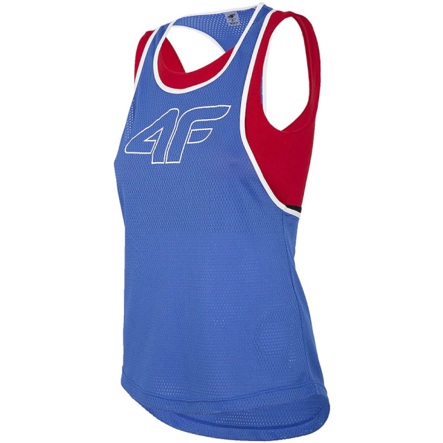 4F T-särk naistele Kobalt H4L20 TSDF003 36S , suurus XS