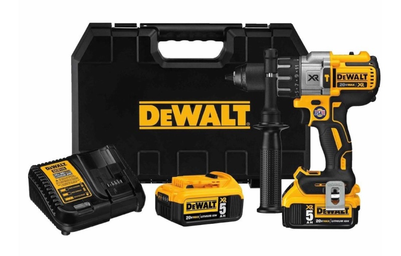DeWALT akutrell DCD996P2-QW Cordless Combi Drill + 2x DCB205 - 