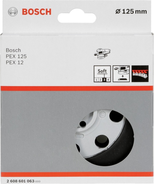 Bosch lihvtald PEX 12/125/400 8-Holes, 125mm pehme