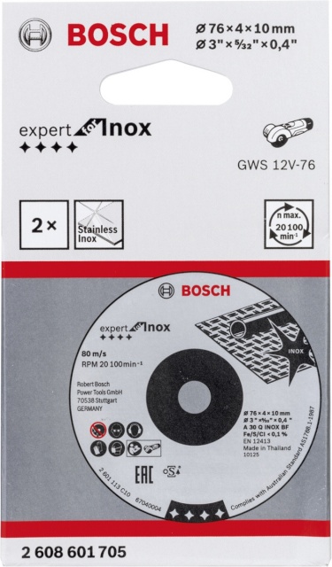 Bosch lihvketas Roughing Wheel 76x4x10mm Expert for Inox