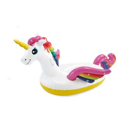 Intex ujumislelu Enchanted Unicorn Ride-On Pool Float 57561NP valge