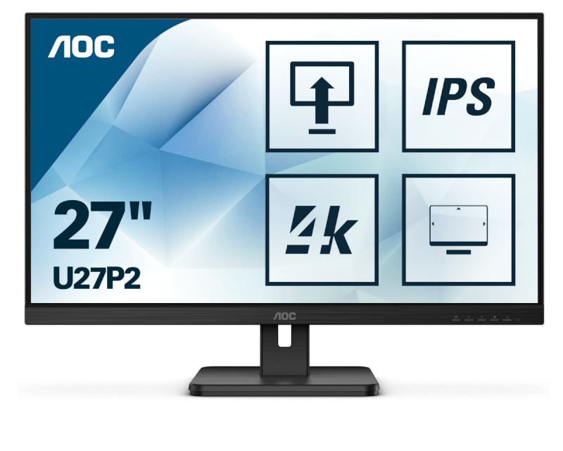AOC monitor P2 U27P2 LED 27" 4K Ultra HD, must