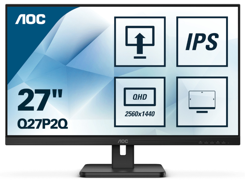 AOC monitor Q27P2Q 27 inch IPS HDMI DP USB Pivot