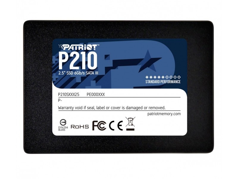 Patriot kõvaketas SSD 256GB P210 500/400 MB/s SATA III 2.5"