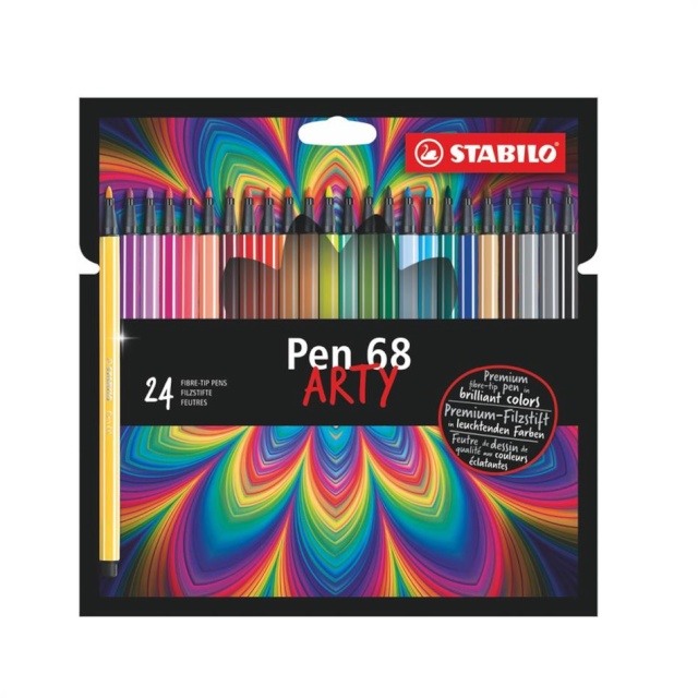 Stabilo tindipliiats Stabilo pen 68, 24 värvi