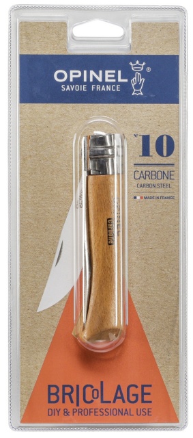 Opinel taskunuga No. 10 Carbon W. Wood Handle