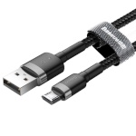 Baseus laadimiskaabel Cafule Micro USB 2.4A 1m (Gray + Black)
