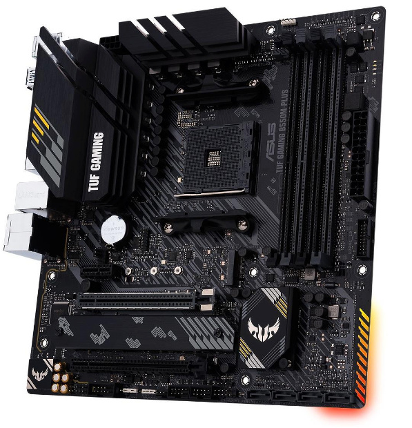 ASUS emaplaat TUF GAMING B550M-PLUS AMD AM4 DDR4 mATX, 90MB14A0-M0EAY0