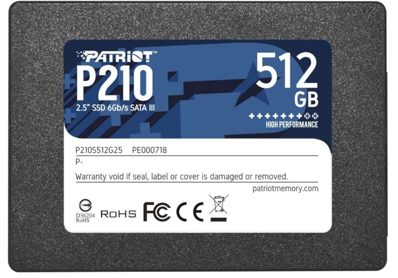 P2 kõvaketas SSD SATA2.5" 512GB/p210 P210s512g25 Patriot