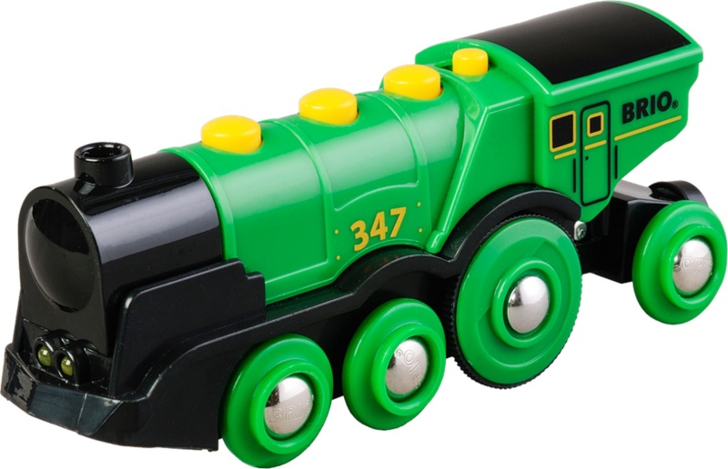 BRIO mängurong Big Green Action Locomotive, 33593