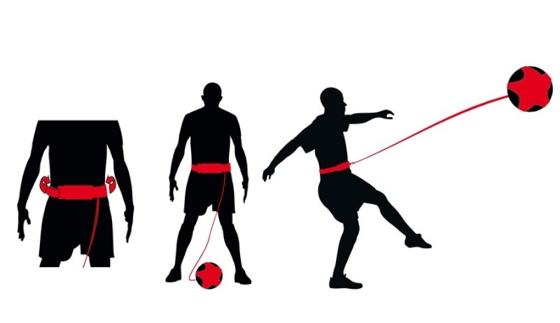 Avento treeningvahend Football Skill Avento must/kollane