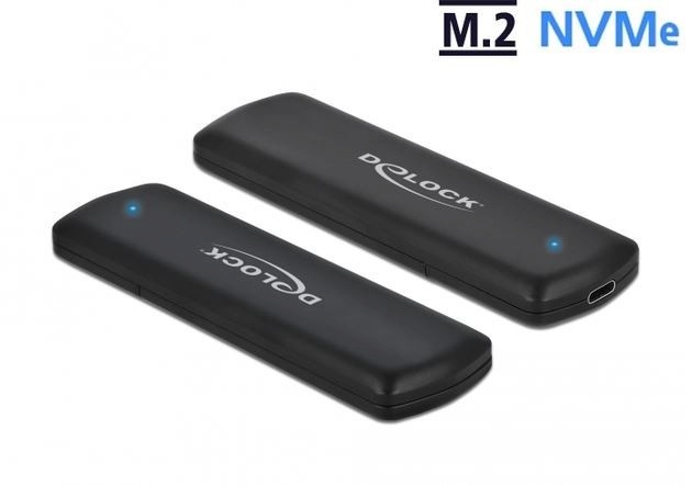 Delock kettaboks External SSD Enclosure M.2 NVME PCIE USB TYPE-C 3.2 GEN 2 tool-free must