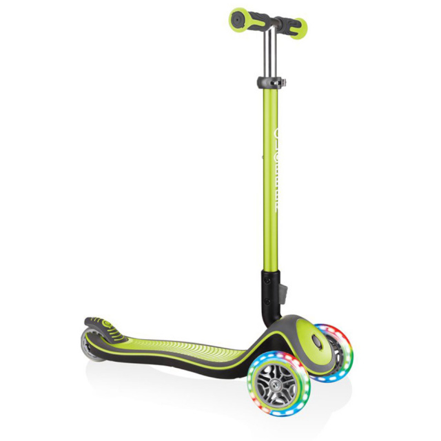 Globber tõukeratas LED-tuledega 444-406 Elite Deluxe Light Wheels, roheline