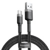 Baseus laadimiskaabel Cafule Cable USB 2.0 -> USB-C 3A 1m, must