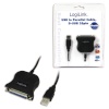 LogiLink USB 2.0 adapter to Paralel (LPT) DB25 , 1,8m DB25, USB A male