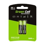 Green Cell patarei Rechargeable 2x AA HR6 2600mAh