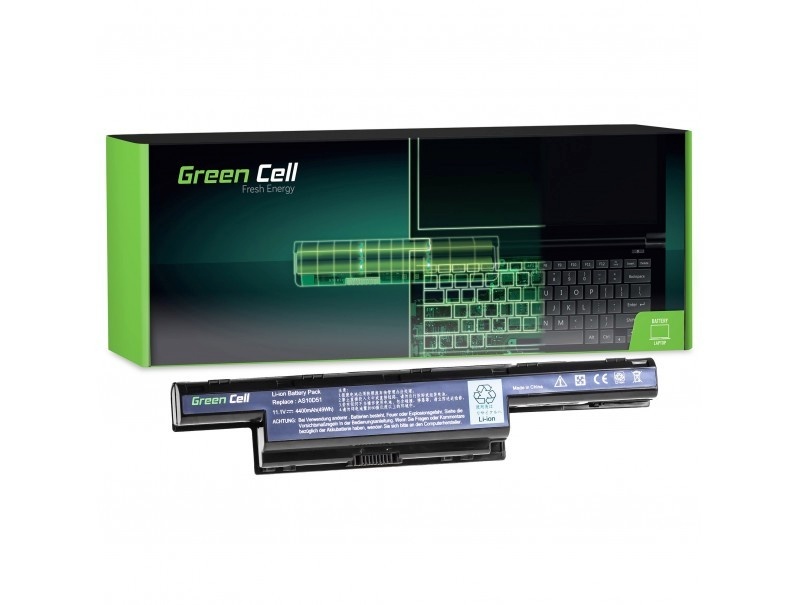 Green Cell sülearvuti aku for Acer Aspire 5740G 11,1V 4400mAh