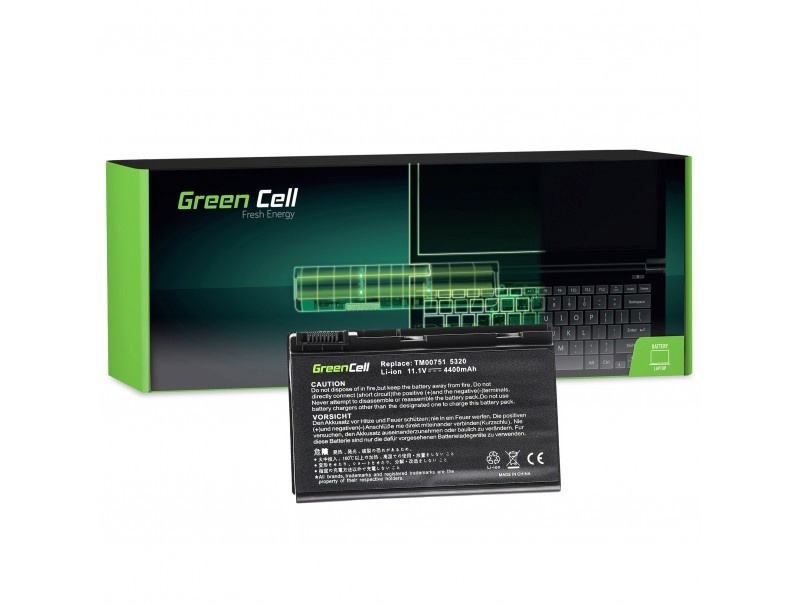 Green Cell sülearvuti aku for TravelMate 5220 11,1V 4400mAh