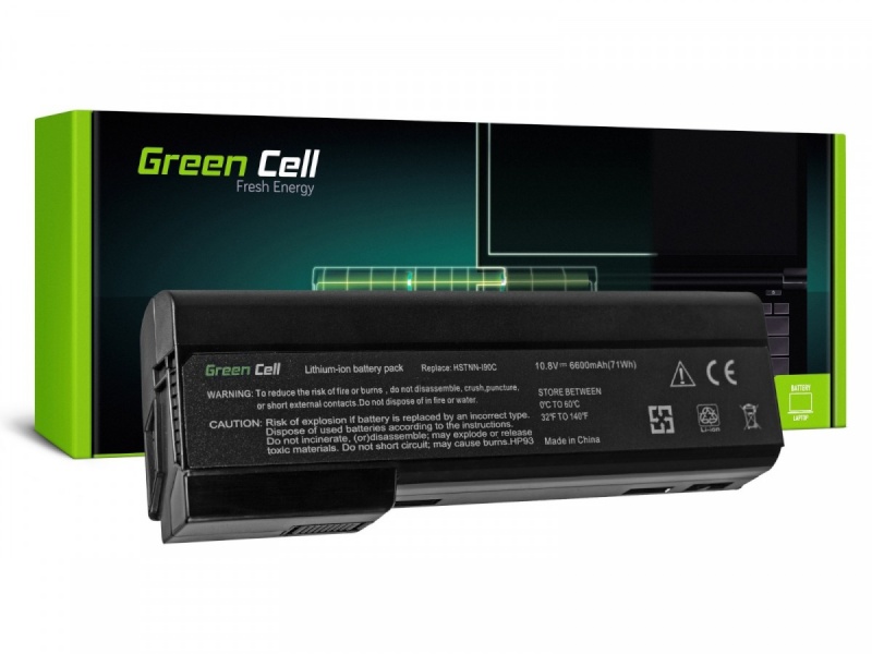 Green Cell sülearvuti aku for HP 8460p 11,1V 6600mAh