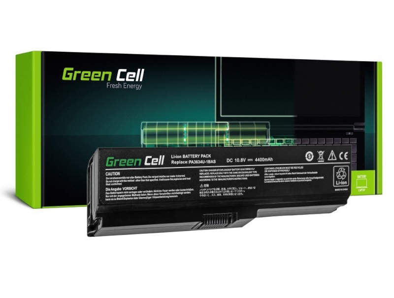 Green Cell sülearvuti aku Toshiba A660 11,1V 4400mAh