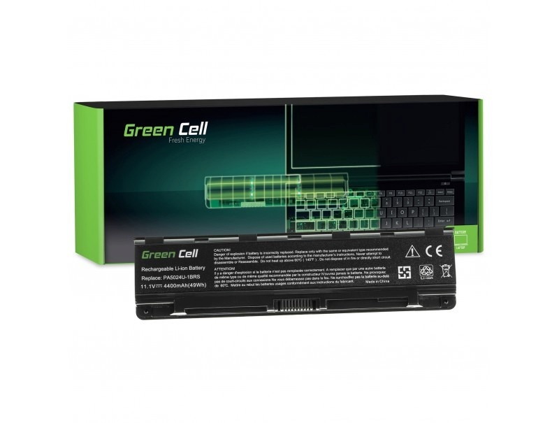 Green Cell sülearvuti aku for Toshiba C850 11,1V 4400mAh