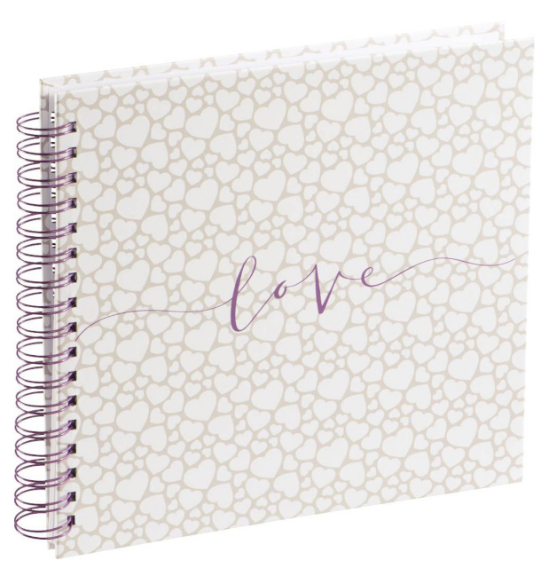 Hama fotoalbum Spiral-Album "Romance" 28x24 valge