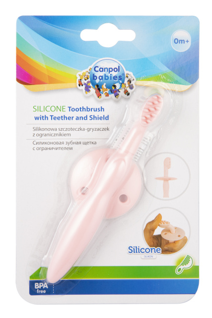 Canpol BABIES silikoonist hambahari närimis- ja kaitserõngaga, 51/500_pin